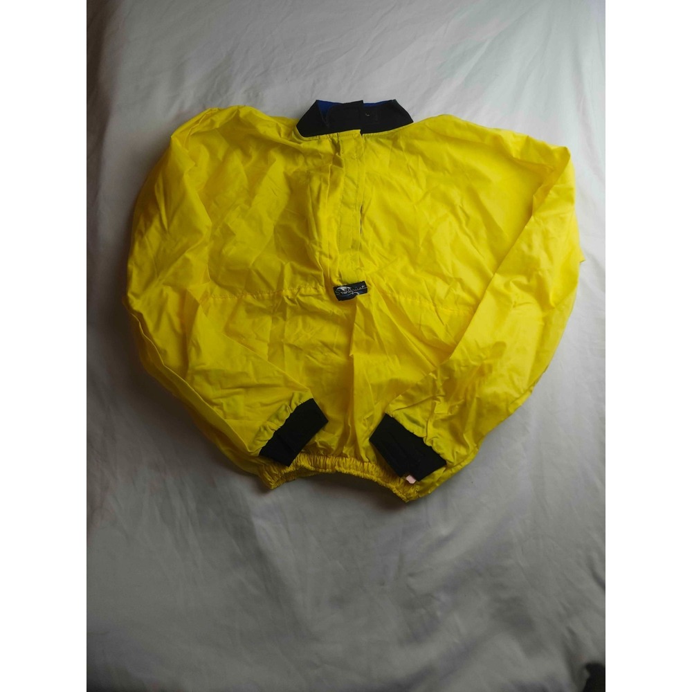 Vintage 70s 80s Stohlquist Kayak Jacket Unisex Medium Yellow Watersports Outdoor